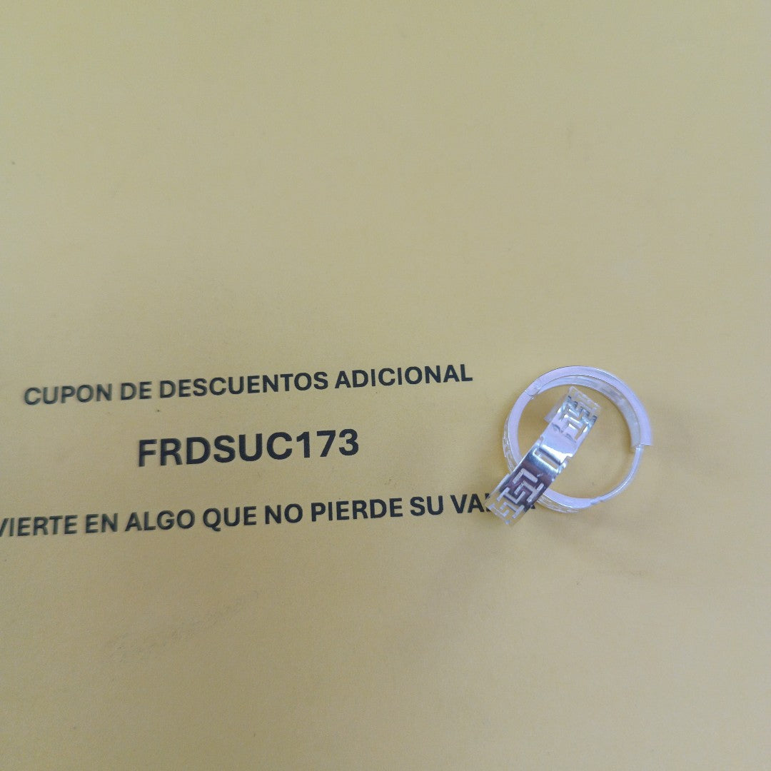 ARETES ARRACADAS GRECAS PLATA .925 4.23 GR (NUEVO)