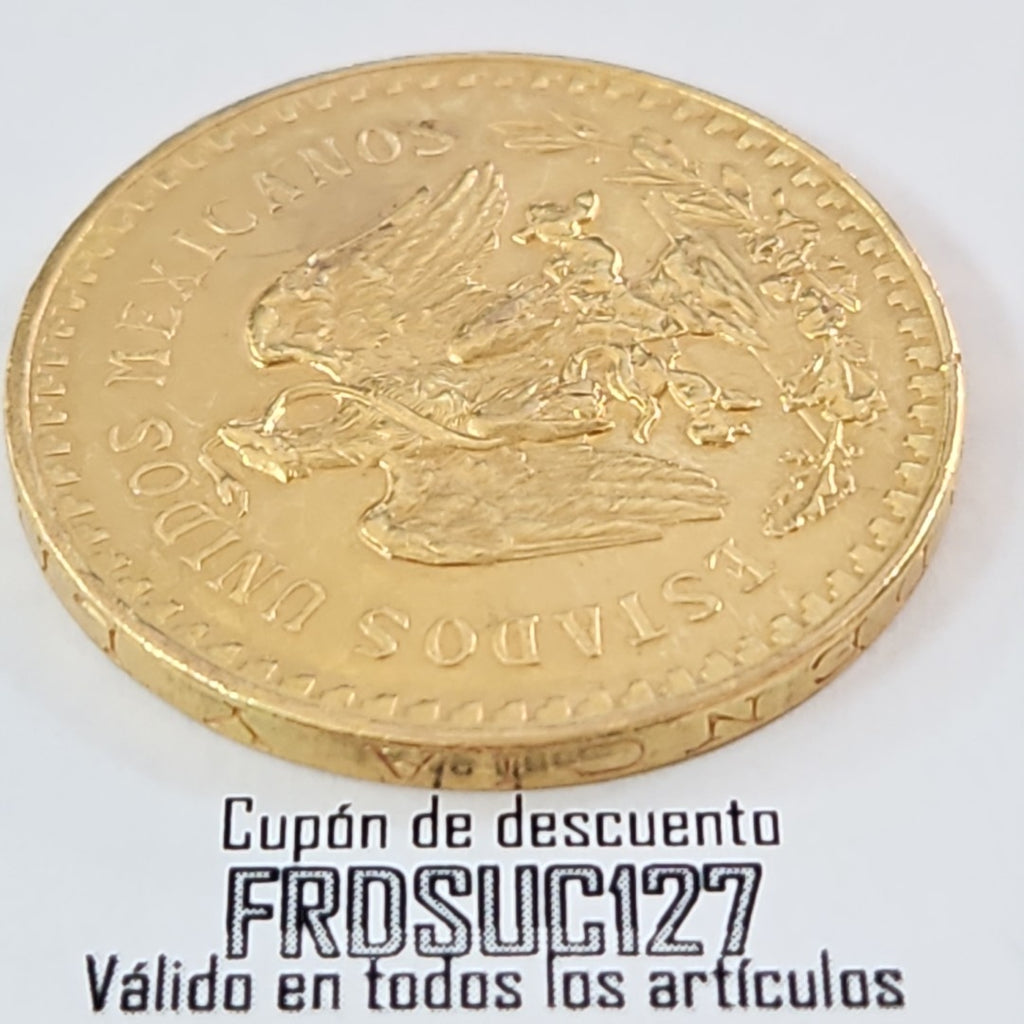 K1 41.6 GRMS 21 K IDENTIFICACIÓN MONEDA NOMINATIVA MONEDAS PESOS 50 PESOS (SEMINUEVO)