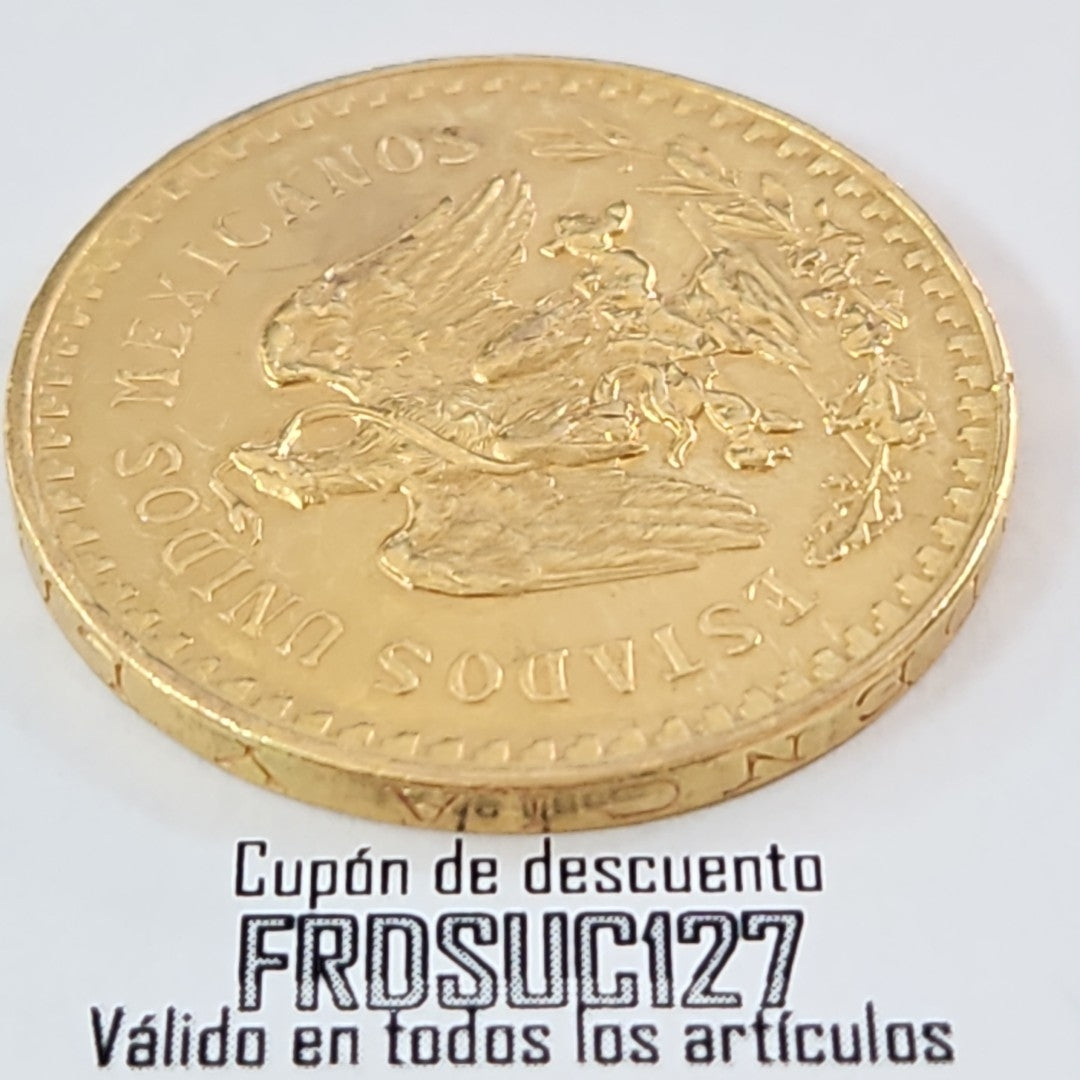 K1 41.6 GRMS 21 K IDENTIFICACIÓN MONEDA NOMINATIVA MONEDAS PESOS 50 PESOS (SEMINUEVO)