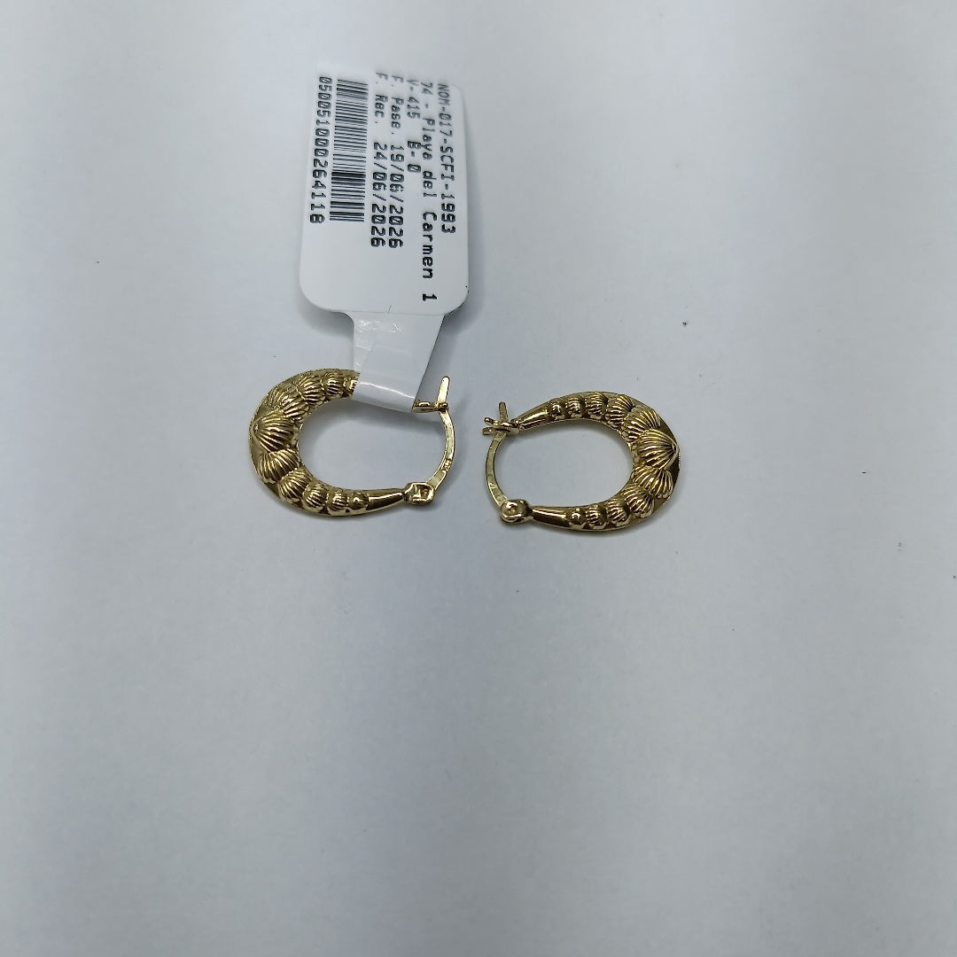 ARRACADAS ORO 10K 0.6 (NUEVO)