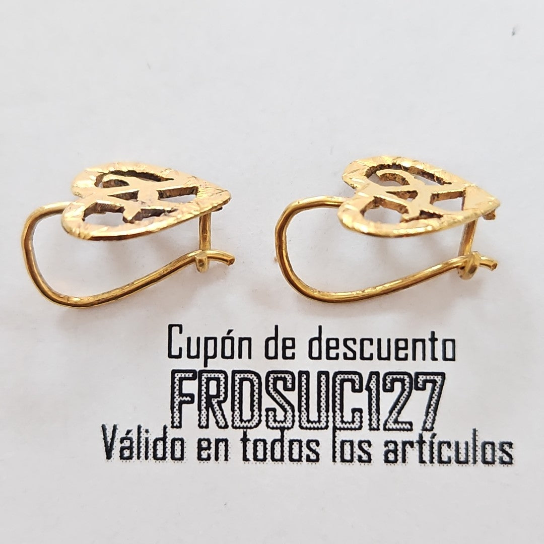 ARETES PAR ORO 8 K 1.2 GRMS (SEMINUEVO)