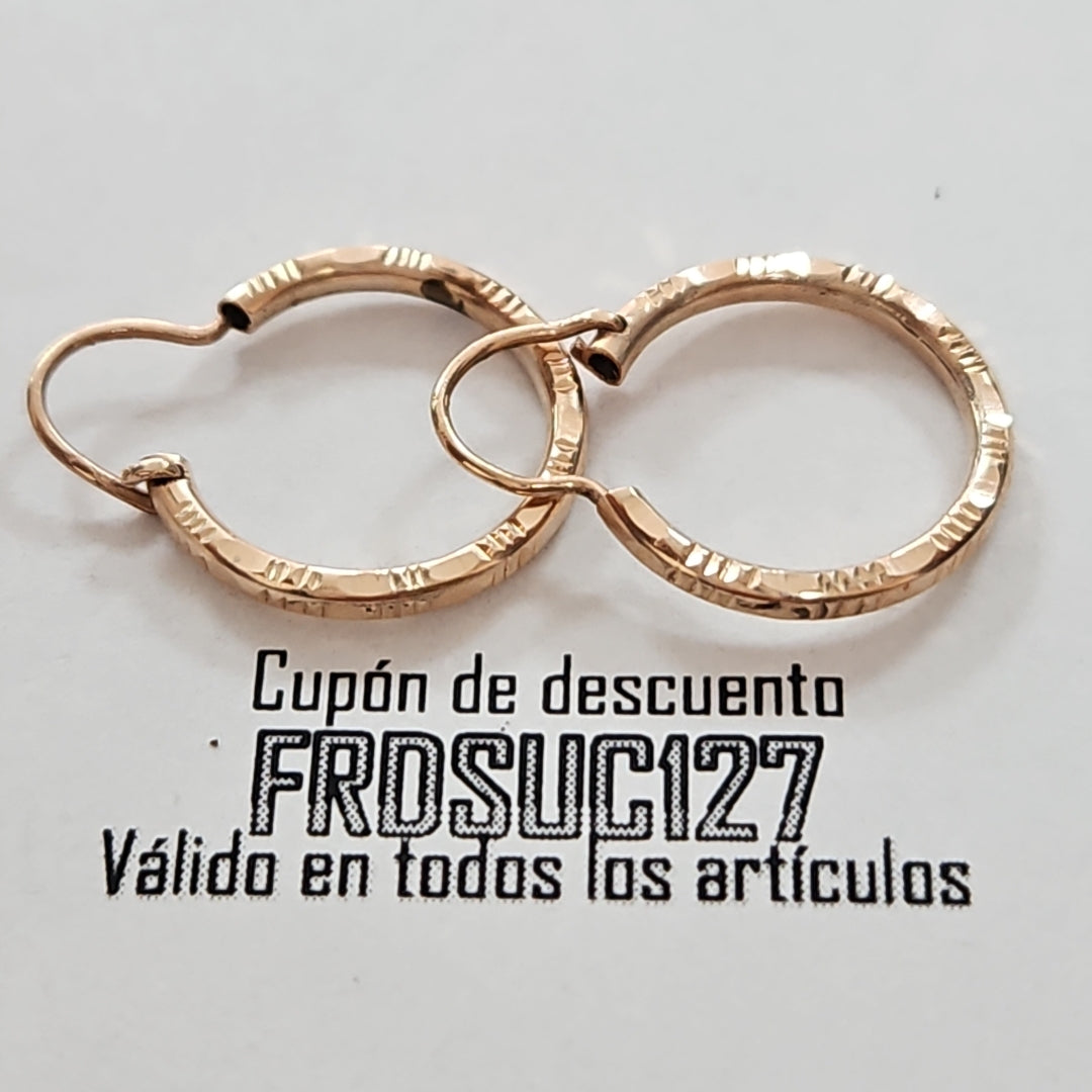 ARRACADAS PAR ORO 8 K 1 GRMS (SEMINUEVO)