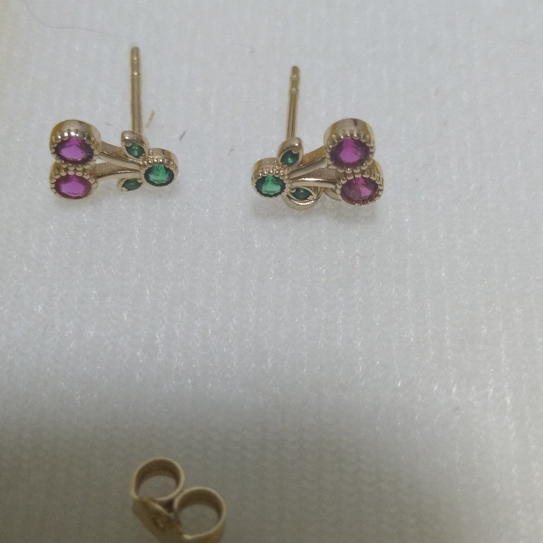 BROQUELES ORO 14K 1 (NUEVO)