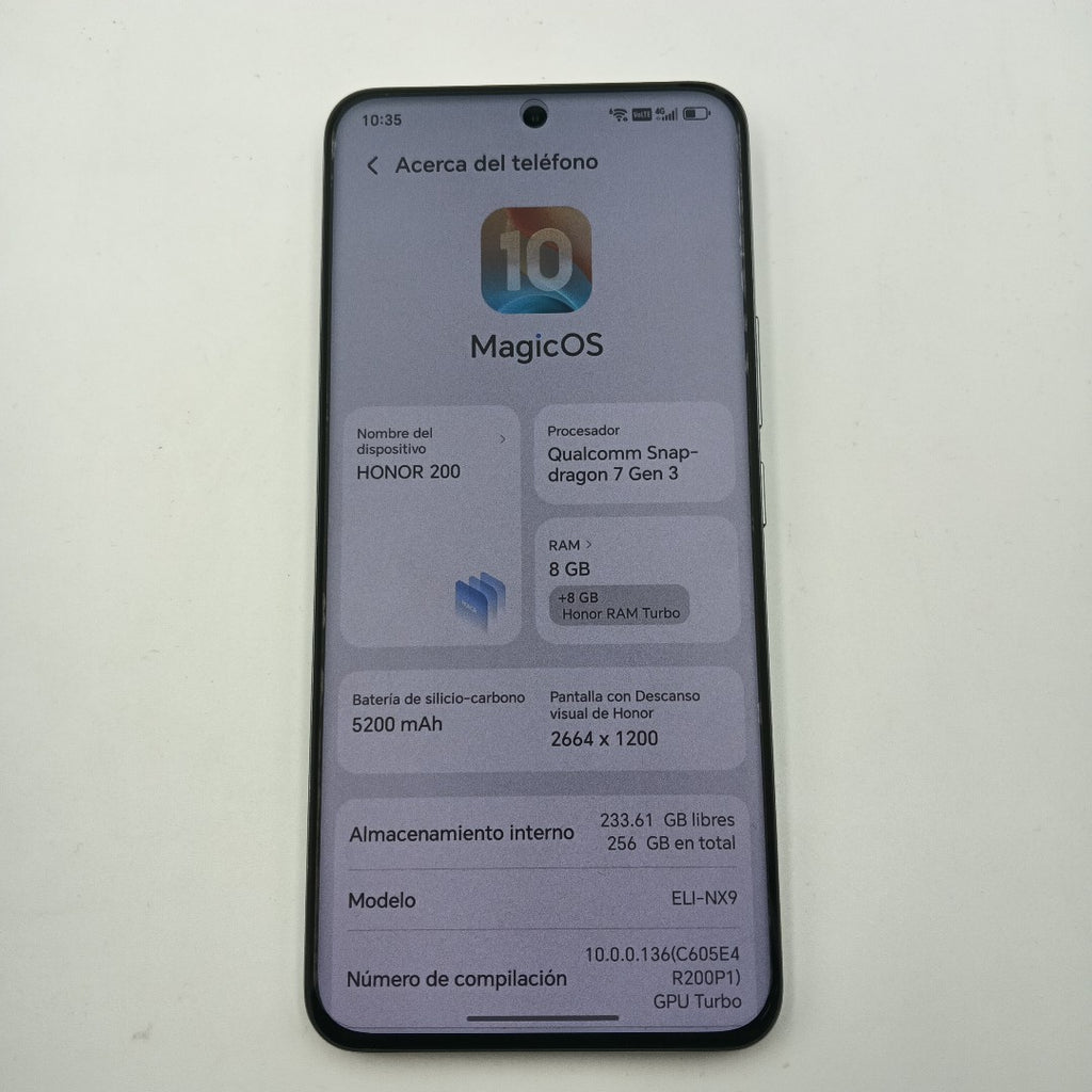 CELULAR HONOR 200 5G ELI-NX9 (2024) 256 GB 8 GB RAM (SEMINUEVO)