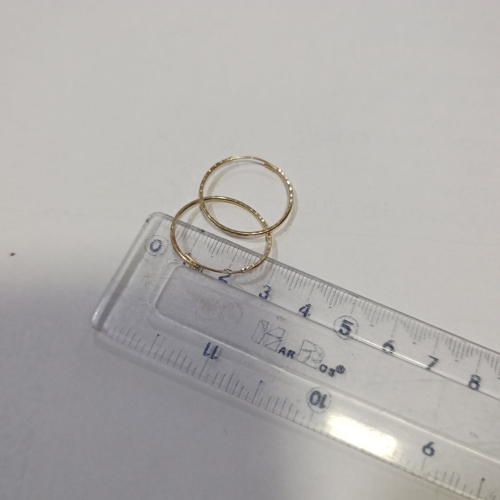 ARETES PAR ORO 14 K 0,90 GRMS (SEMINUEVO)