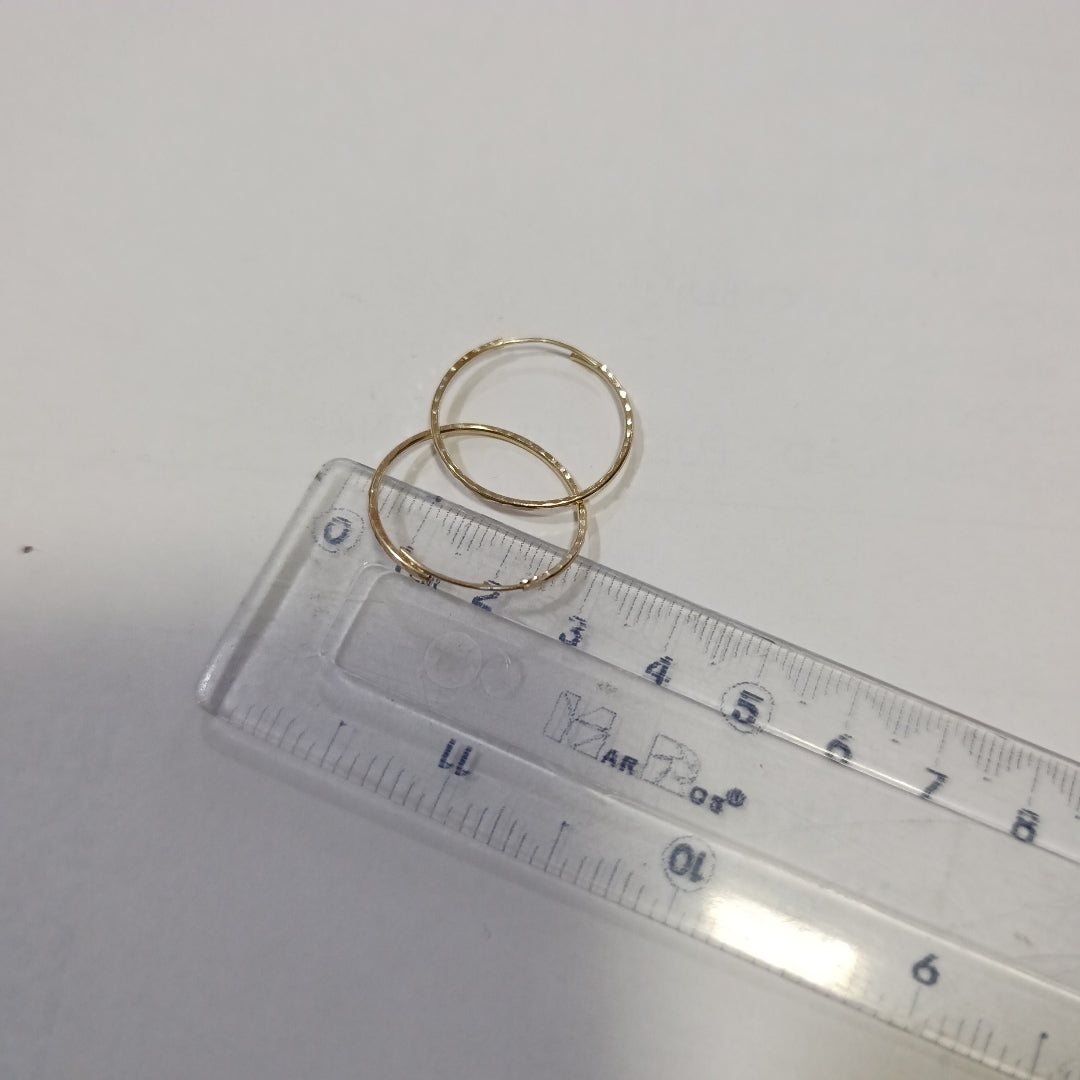 ARETES PAR ORO 14 K 0,90 GRMS (SEMINUEVO)