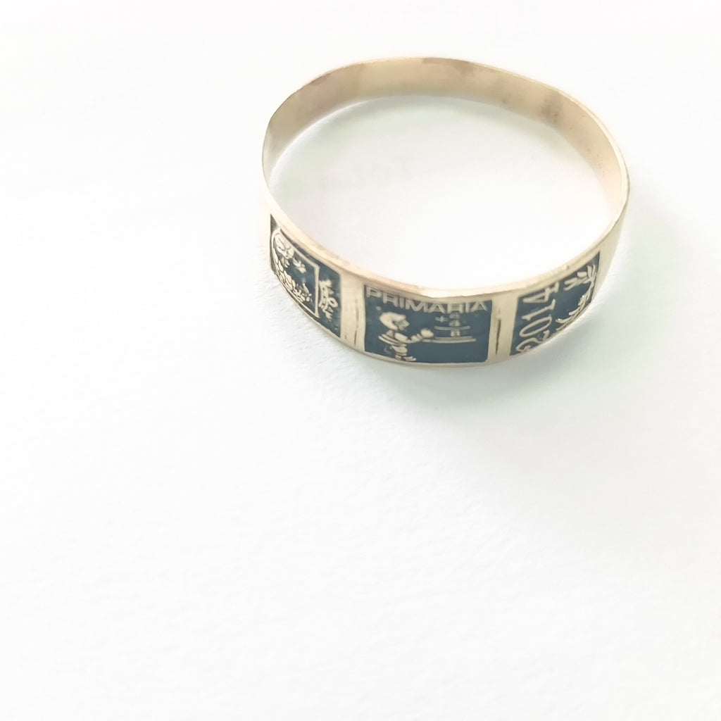 ANILLO DE GRADUACIÓN ORO 8 K 1,30 GRMS (SEMINUEVO)