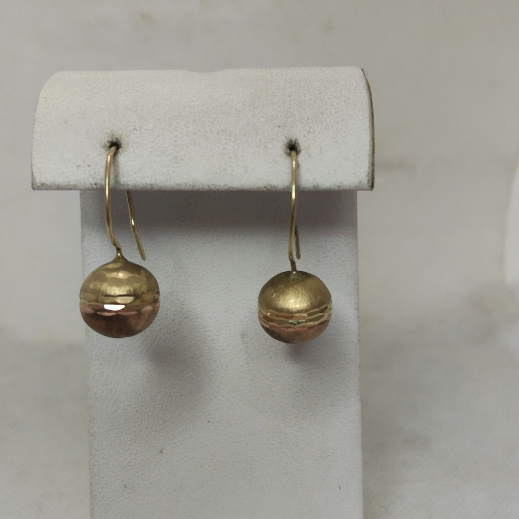 ARETES PAR ORO COMBINADO 10 K 3 GRMS (SEMINUEVO)