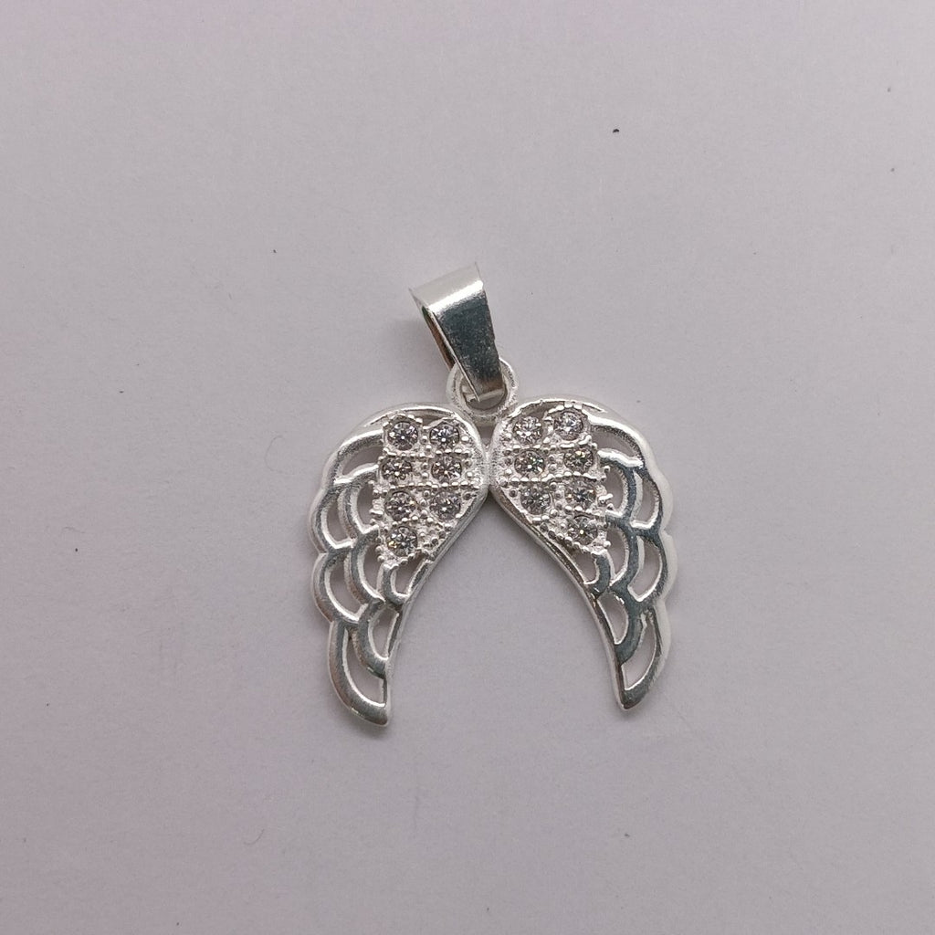 DIJE ALAS C/CIRCONIAS PLATA .925 2.3 GR (NUEVO)