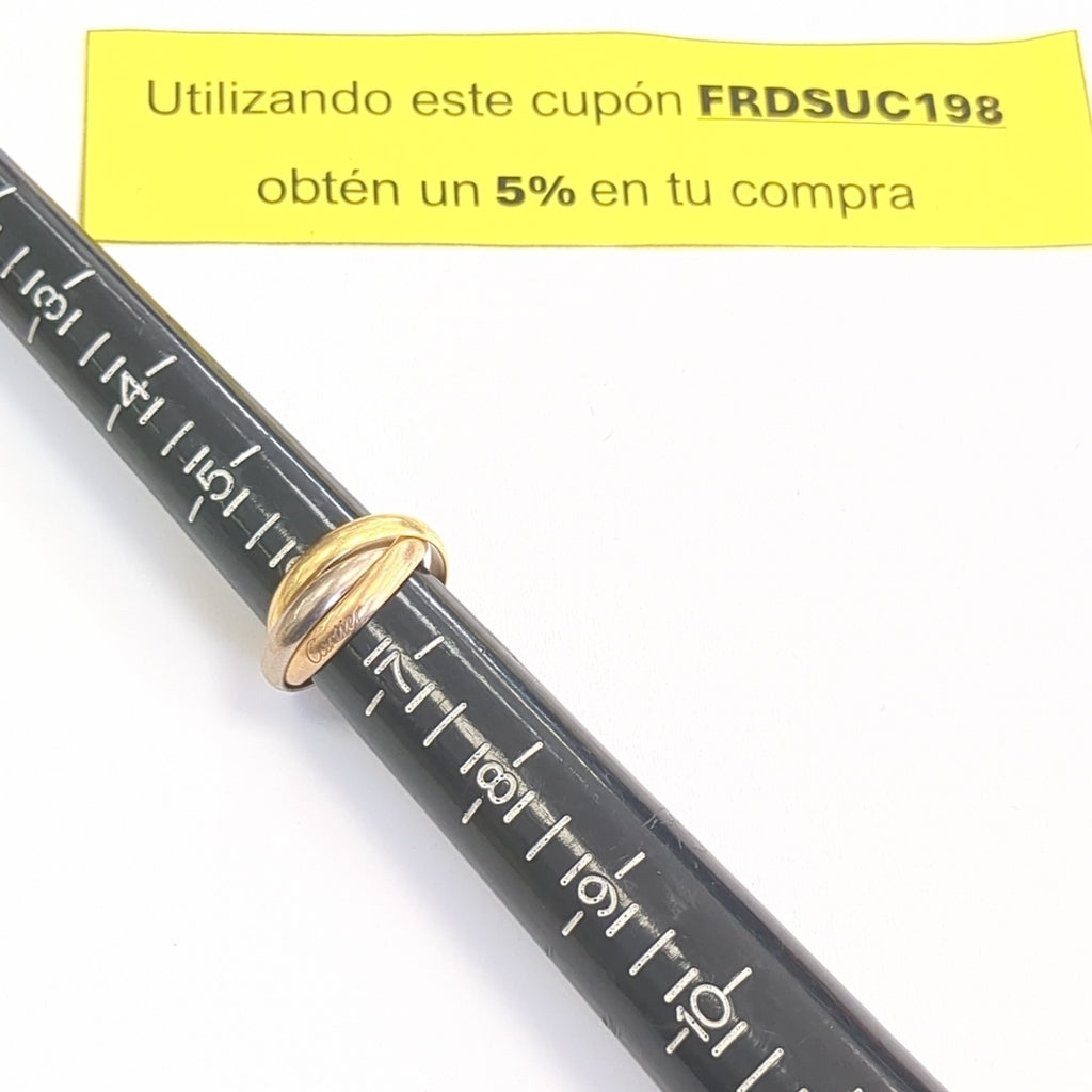 ANILLO ORO COMBINADO 18 K 9.2 GRMS (SEMINUEVO)