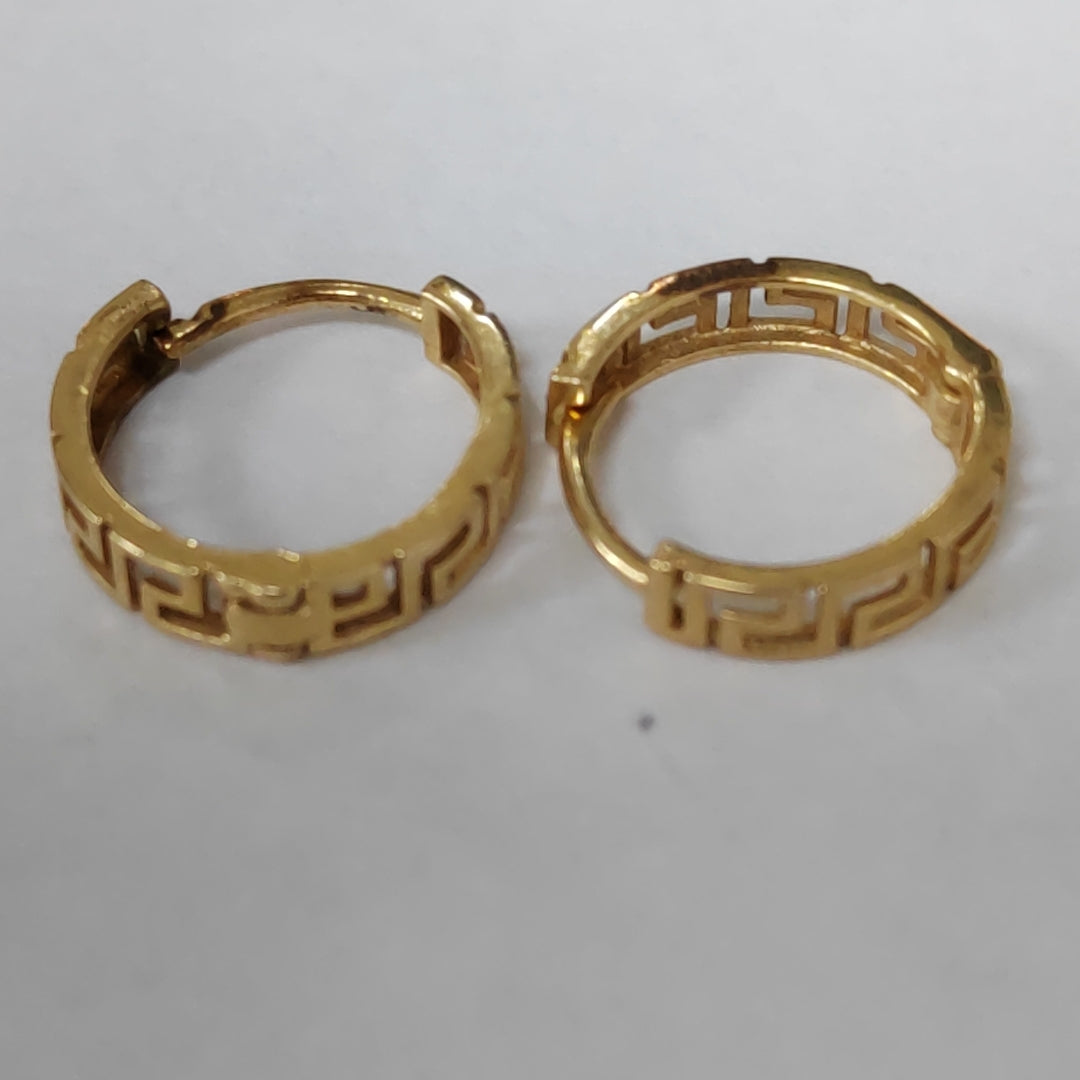 ARETES PAR ORO 14 K 1,30 GRMS (SEMINUEVO)