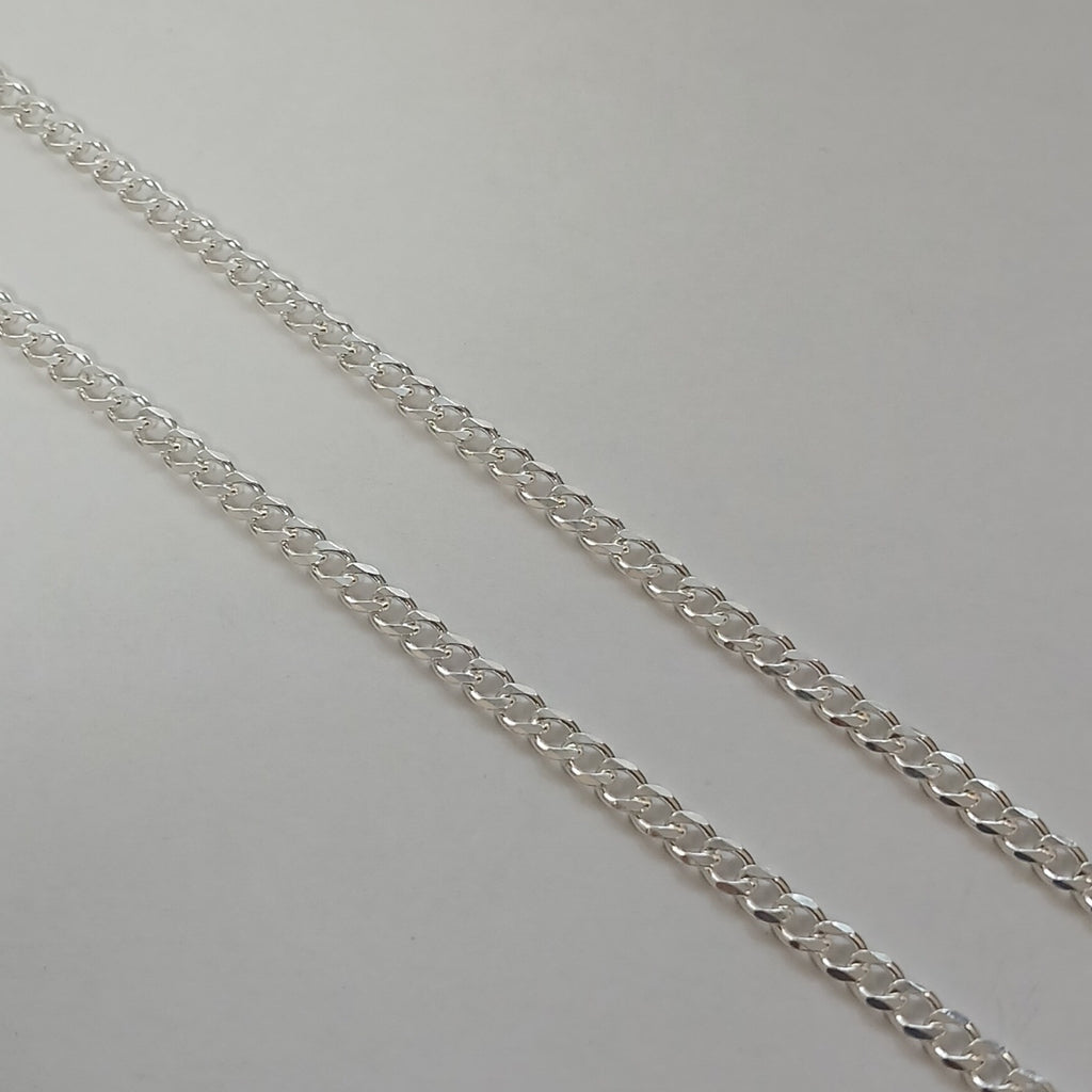 CADENA BARBADA PLATA .925 60 CM 9.22 GR (NUEVO)