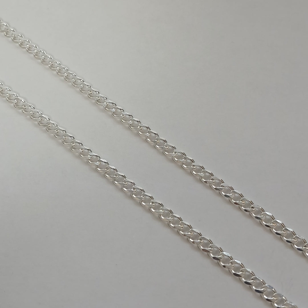 CADENA BARBADA PLATA .925 60 CM 9.22 GR (NUEVO)