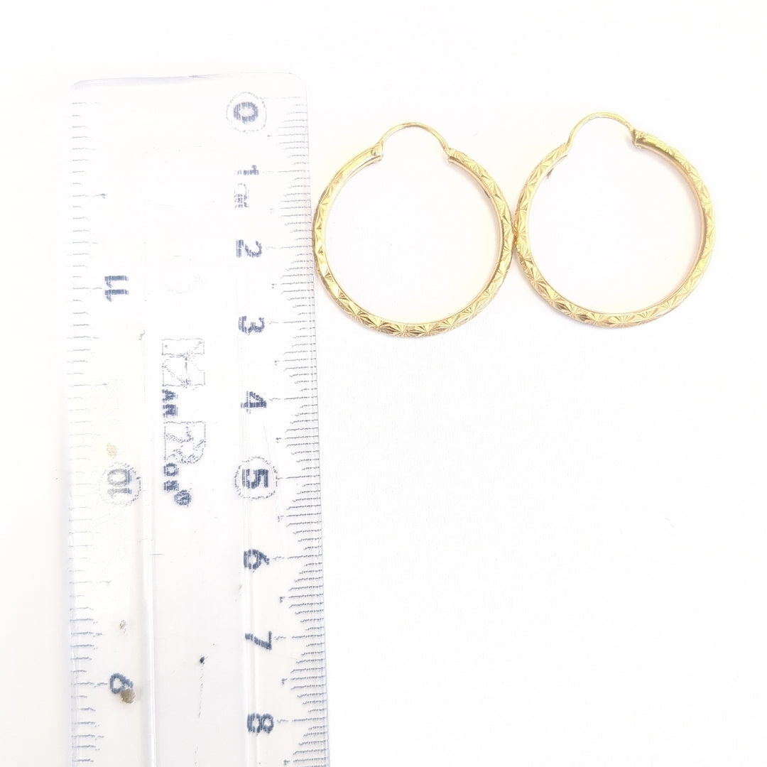 ARRACADAS PAR ORO 14 K 1.9 GRMS (SEMINUEVO)