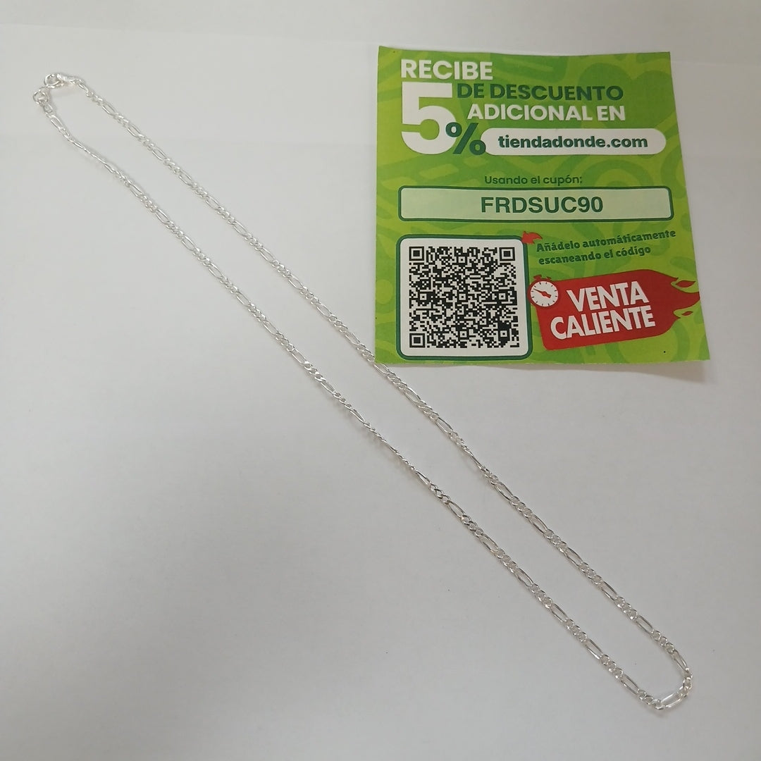 CADENA 3X1 PLATA .925 50 CM 4.22 GR (NUEVO)