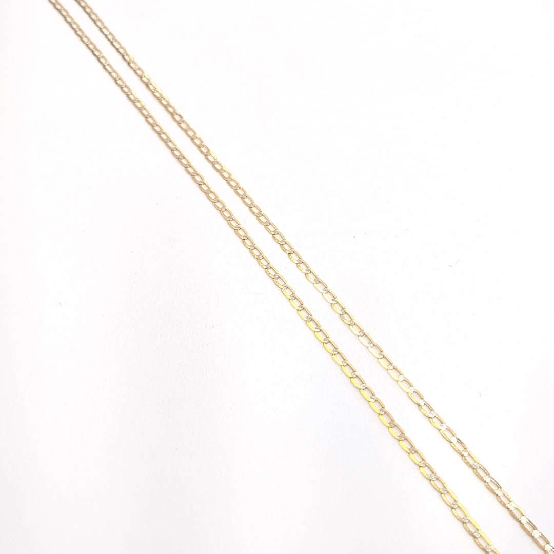 CADENA ORO COMBINADO 14 K 2 GRMS (SEMINUEVO)