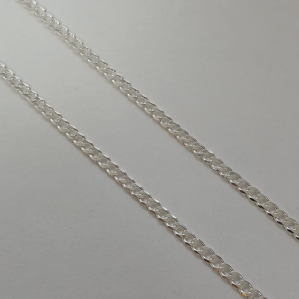 CADENA BARBADA PLATA .925 50 CM 7.02 GR (NUEVO)