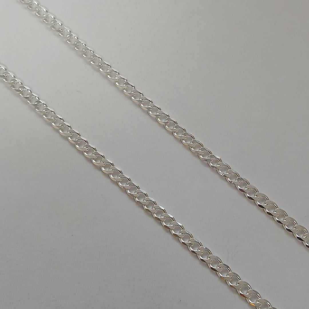 CADENA BARBADA PLATA .925 50 CM 7.02 GR (NUEVO)