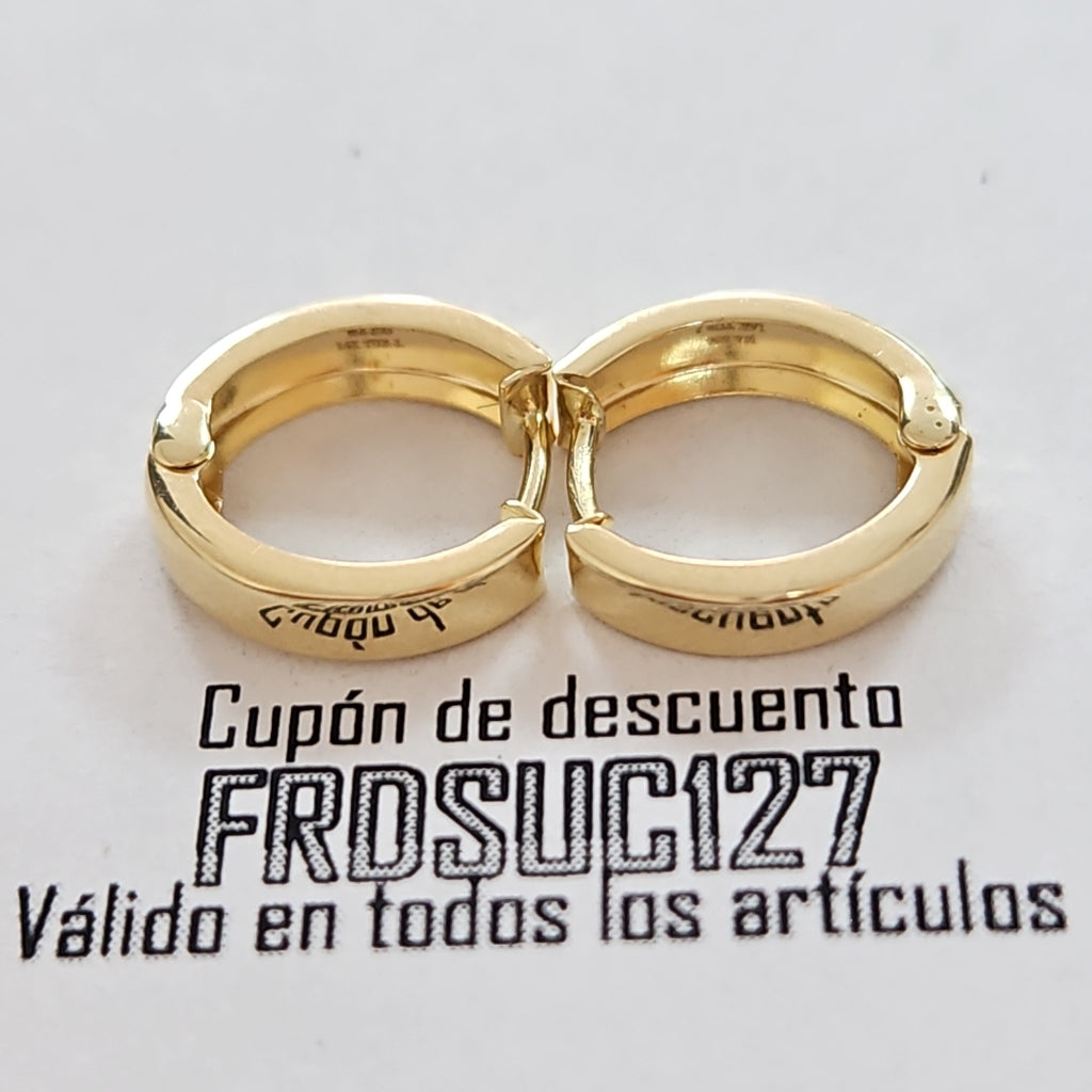 HUGGIES ORO 14K 1.1 (NUEVO)