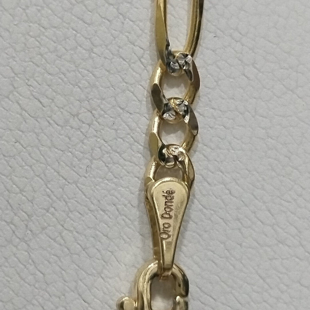 CADENAS 3X1 DIAMANTADA ORO 14K 55 CM 8.5 GR (NUEVO)
