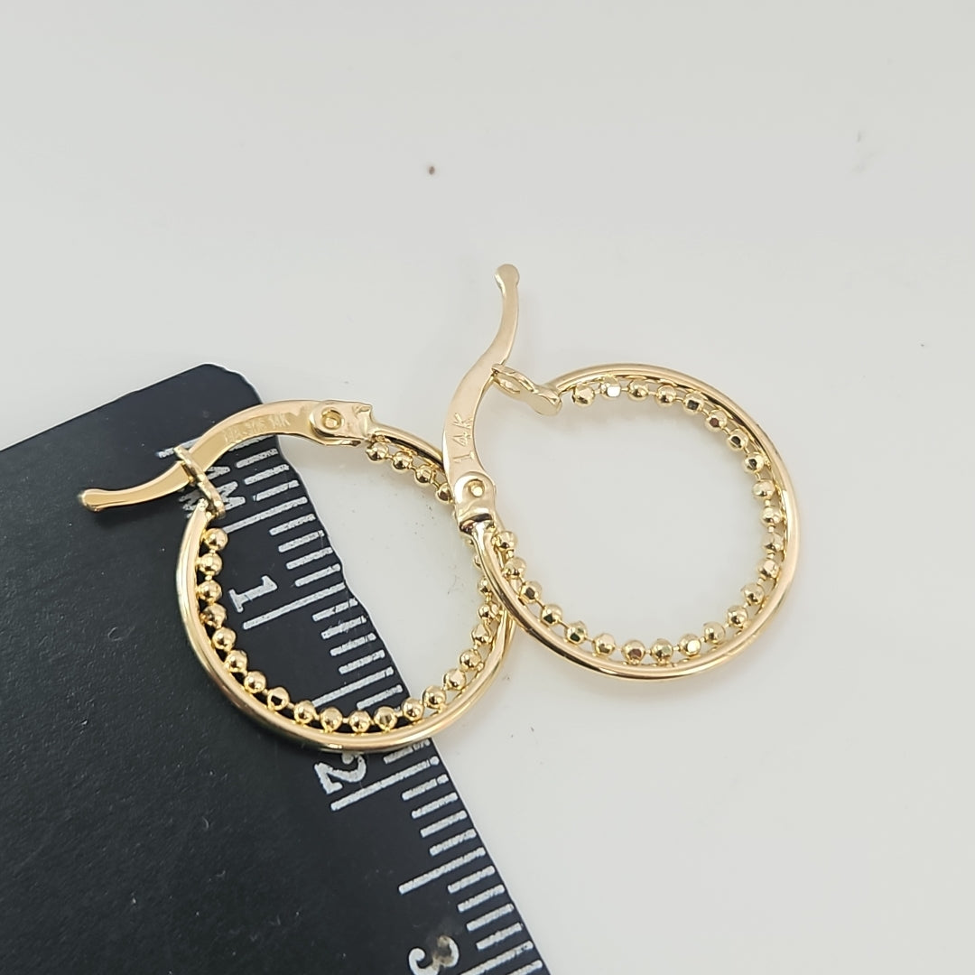 ARRACADAS ORO 14K 1.7 (NUEVO)