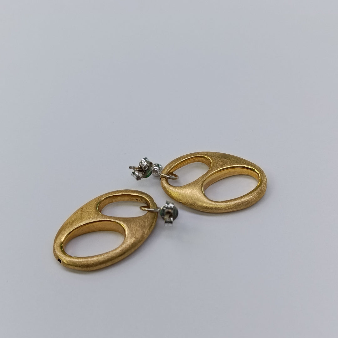 BROQUELES PAR ORO COMBINADO 14 K 4,50 GRMS (SEMINUEVO)