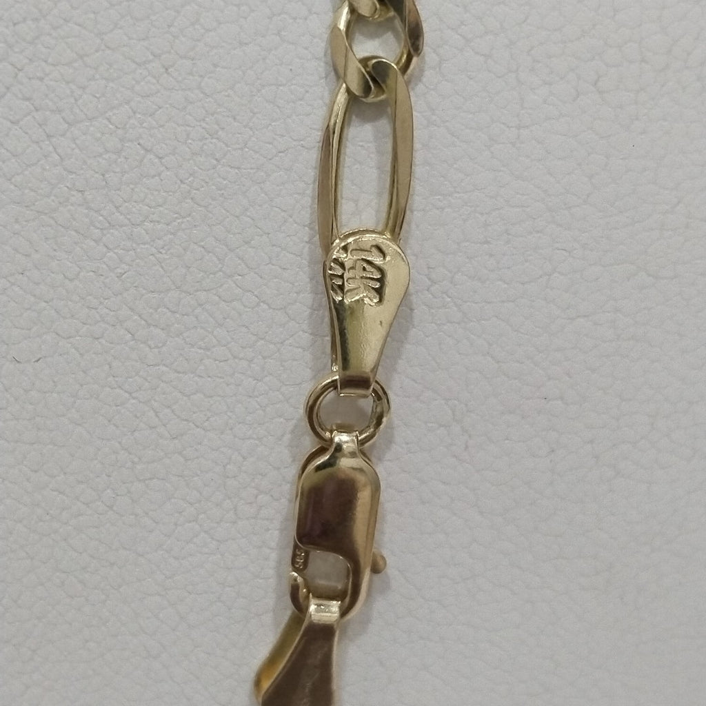 CADENA TEJIDO 3X1 11.9G 55 CM 14K (NUEVO)