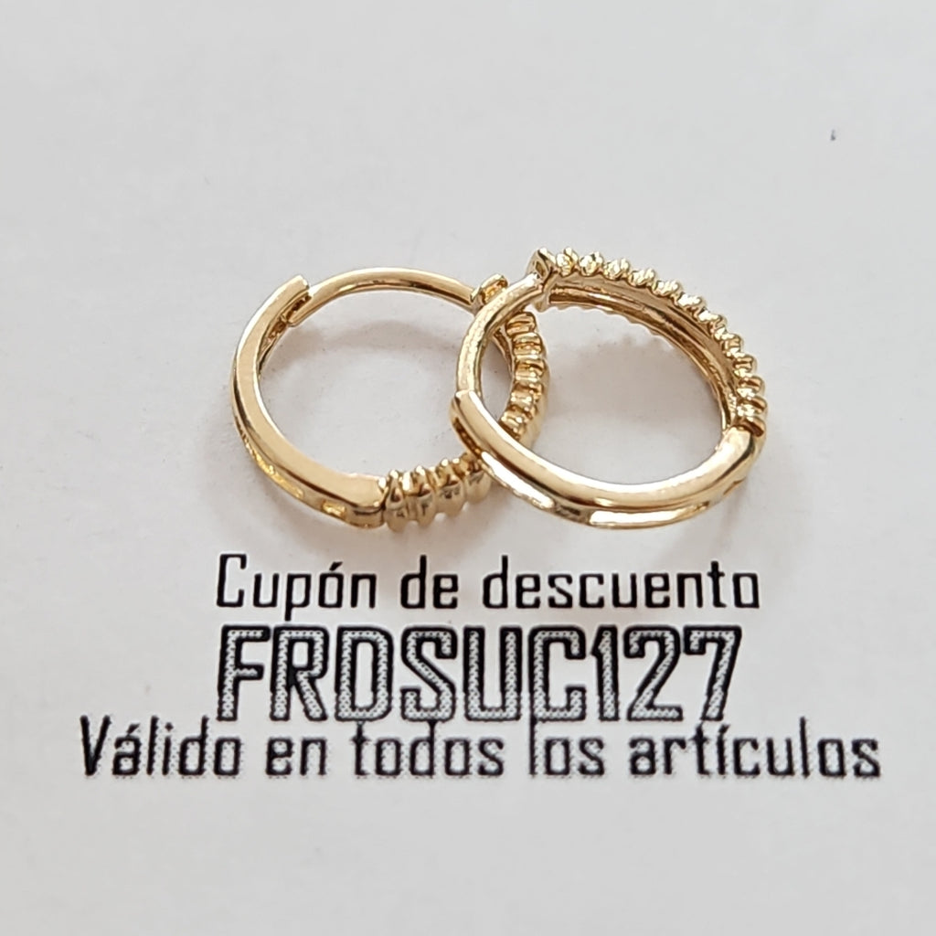 HUGGIES ORO 14K 1.2 (NUEVO)
