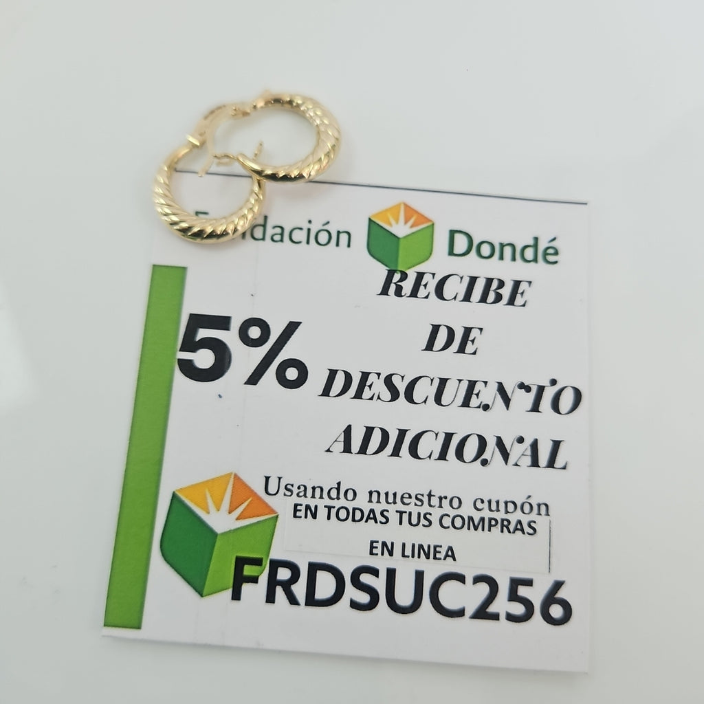 ARRACADAS ORO 14K 1.1 (NUEVO)