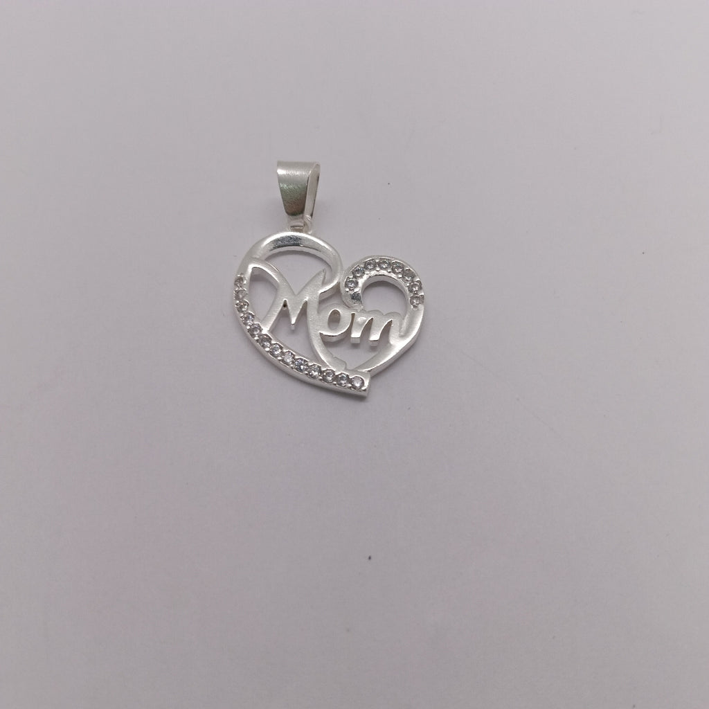 DIJE CORAZON C/CIRCONIAS PLATA .925 3.1 GR (NUEVO)