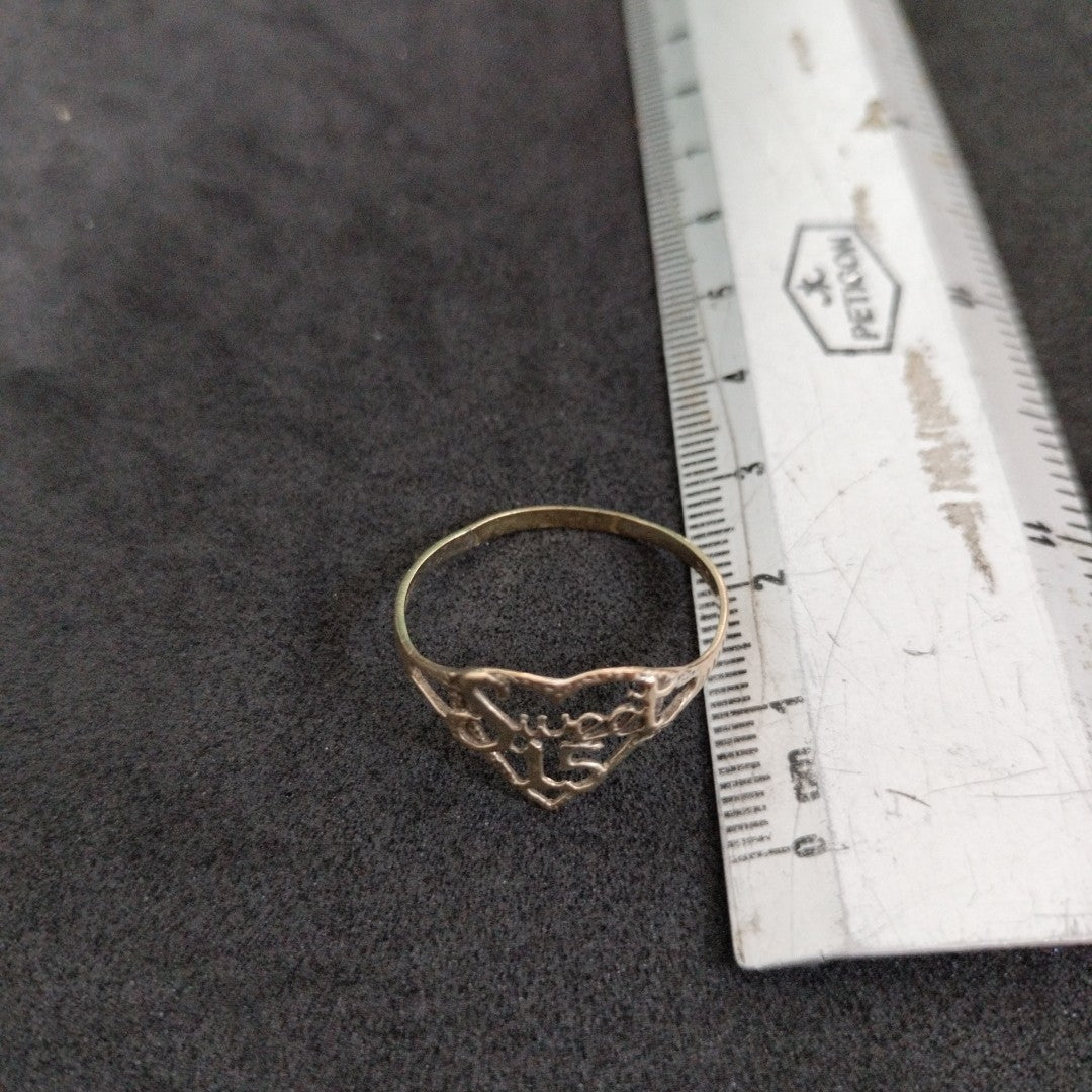 ANILLO ORO 10 K 1.3 GRMS (SEMINUEVO)