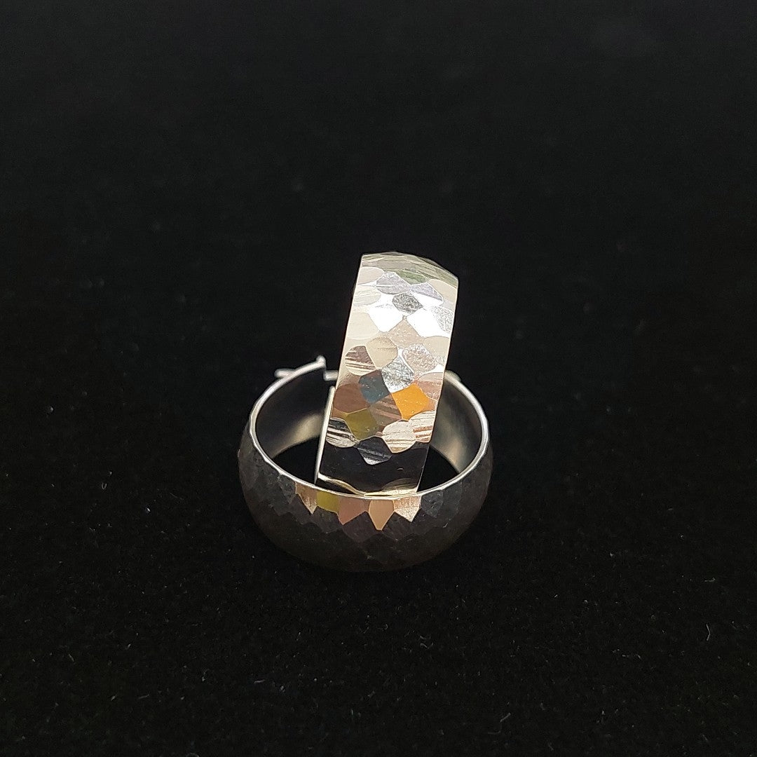 ARETES ARRACADAS FACETADAS PLATA .925 3 GR (NUEVO)
