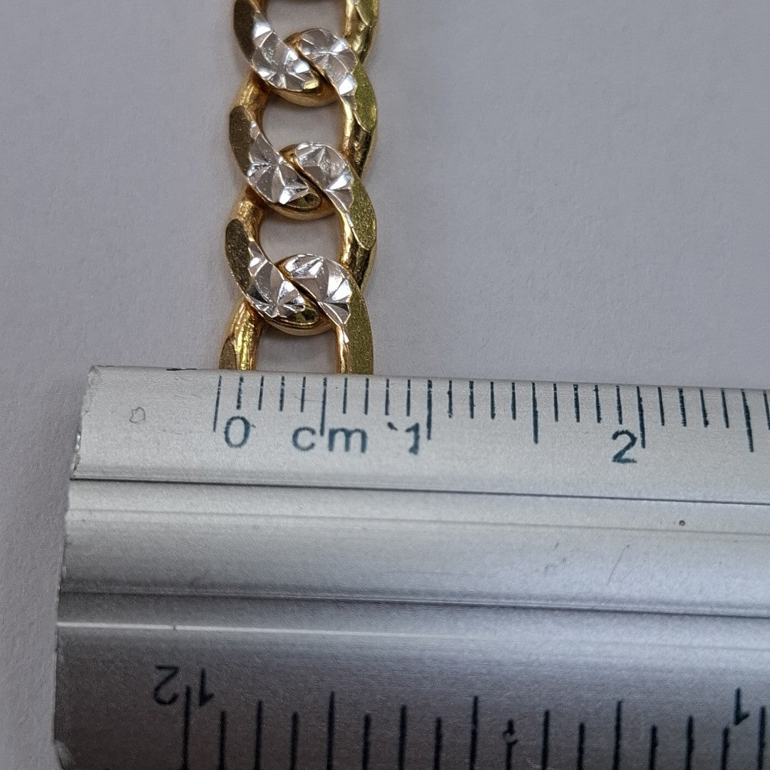 CADENAS CARTIER 3 1 DIAMANTADA ORO 14K 51.5 (NUEVO)