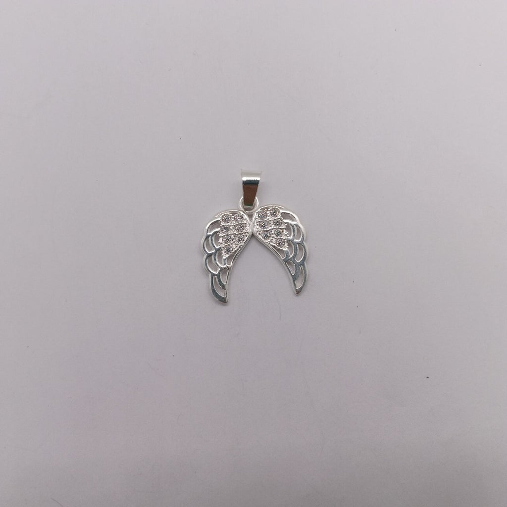 DIJE ALAS C/CIRCONIAS PLATA .925 2.4 GR (NUEVO)