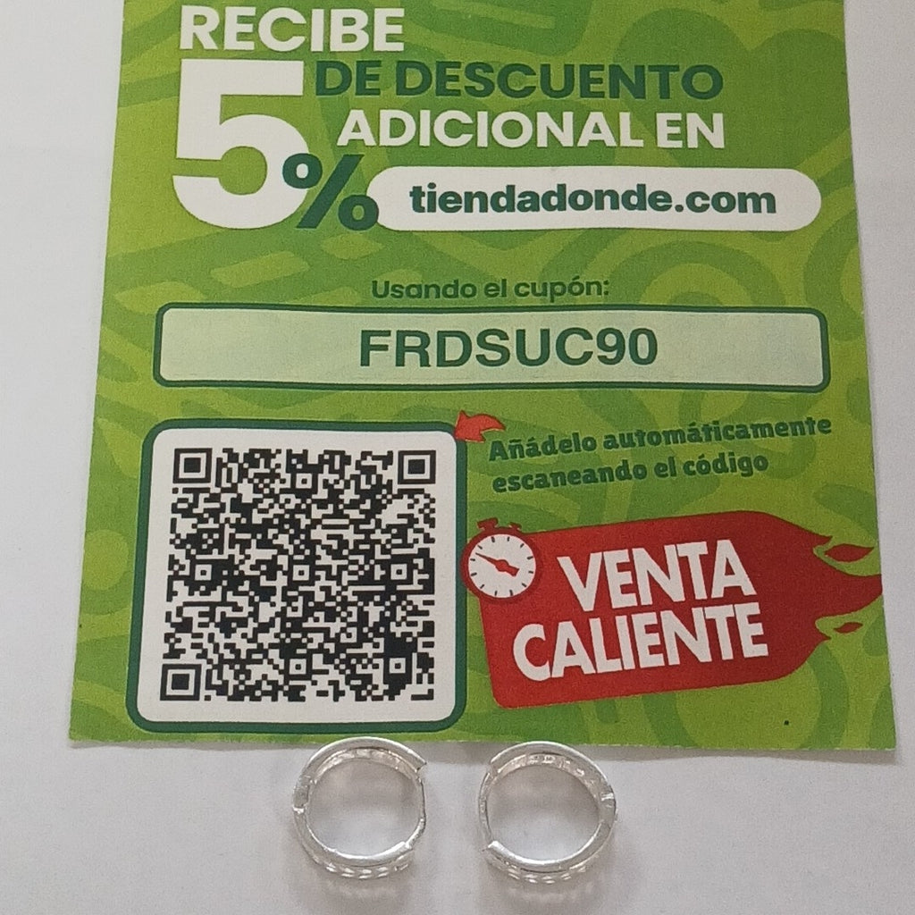 ARRACADAS PLATA .925 2.4 GR (NUEVO)