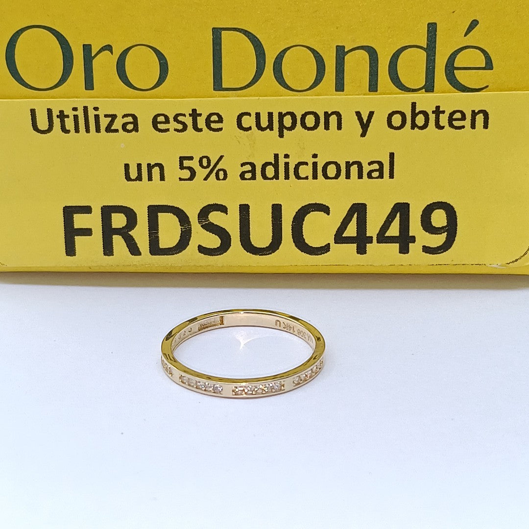 ANILLOS DAMA ORO 14K 1.6 (NUEVO)
