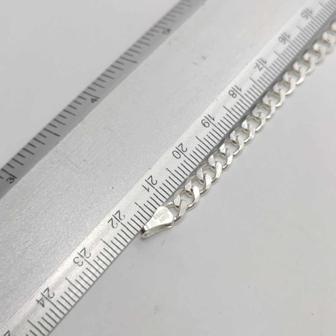 PULSERA BARBADA PLATA .925 21 CM 7.43 GR (NUEVO)