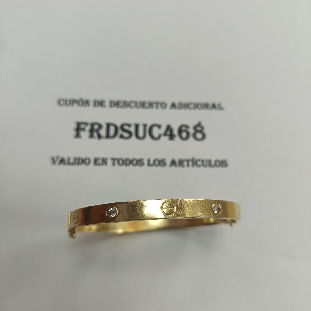 PULSERA RIGIDA ORO 14 K 9,80 GRMS (SEMINUEVO)