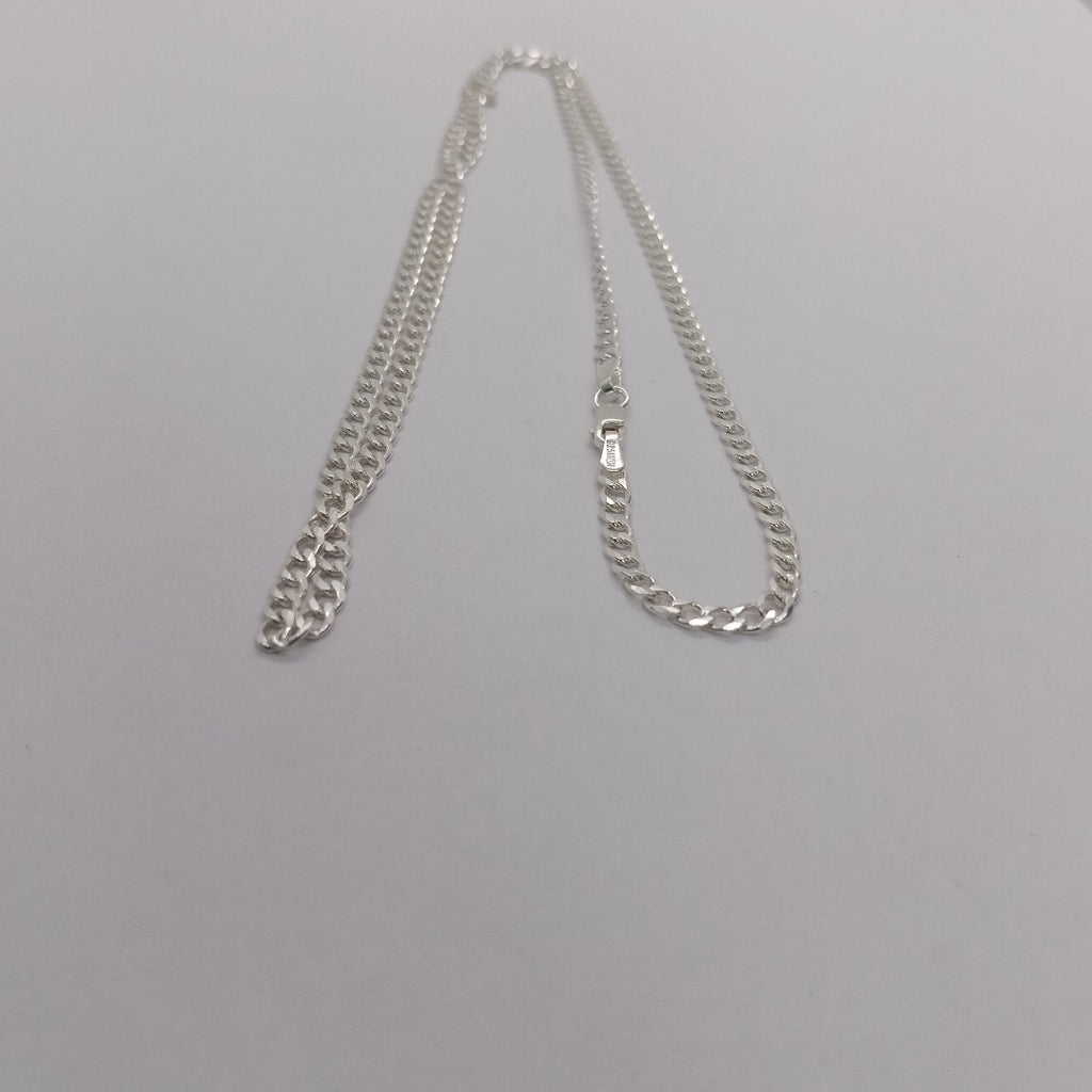 CADENA BARBADA PLATA .925 60 CM 9.22 GR (NUEVO)
