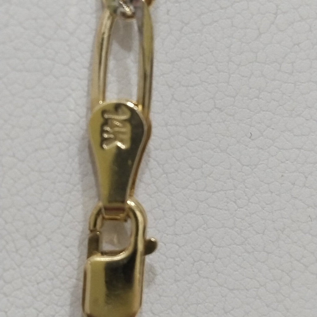 CADENA TEJIDO ESLABONES 12.1G 60 CM 14K (NUEVO)