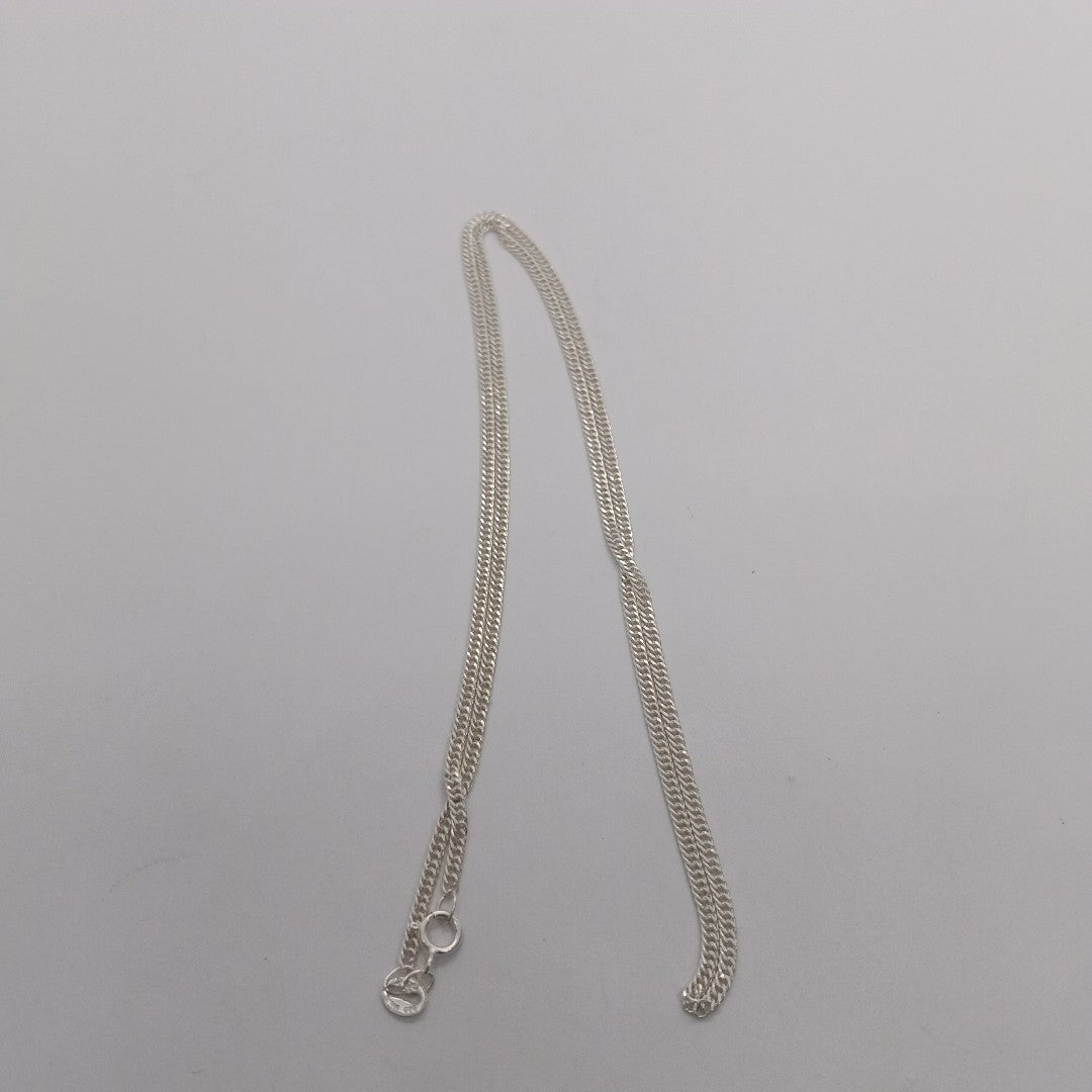 CADENA BARBADA PLATA .925 50 CM 4.12 GR (NUEVO)
