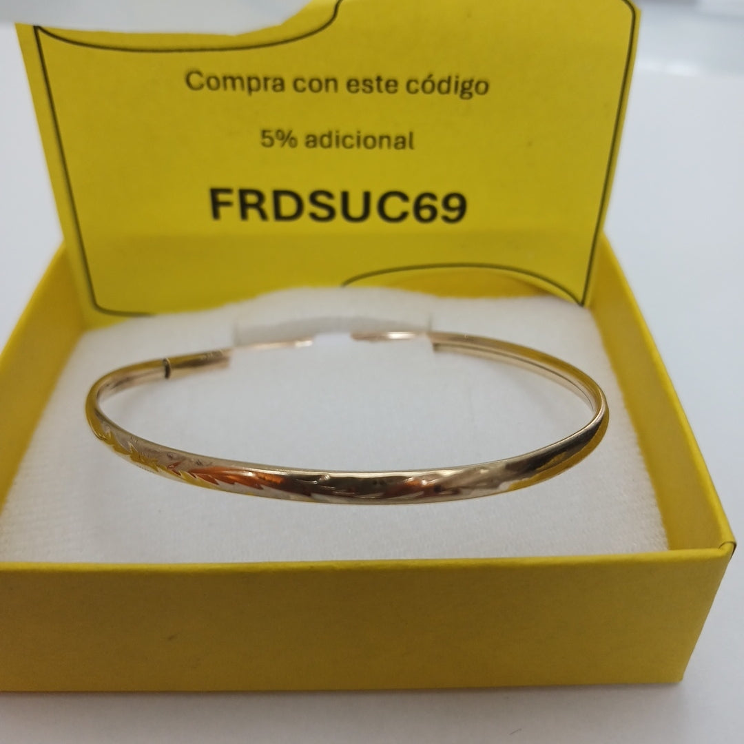 PULSERA RIGIDA ORO 10 K 3.5 GRMS (SEMINUEVO)