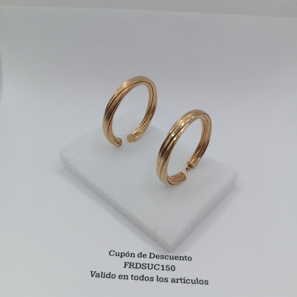ARRACADAS PAR ORO 14 K 8,30 GRMS (SEMINUEVO)