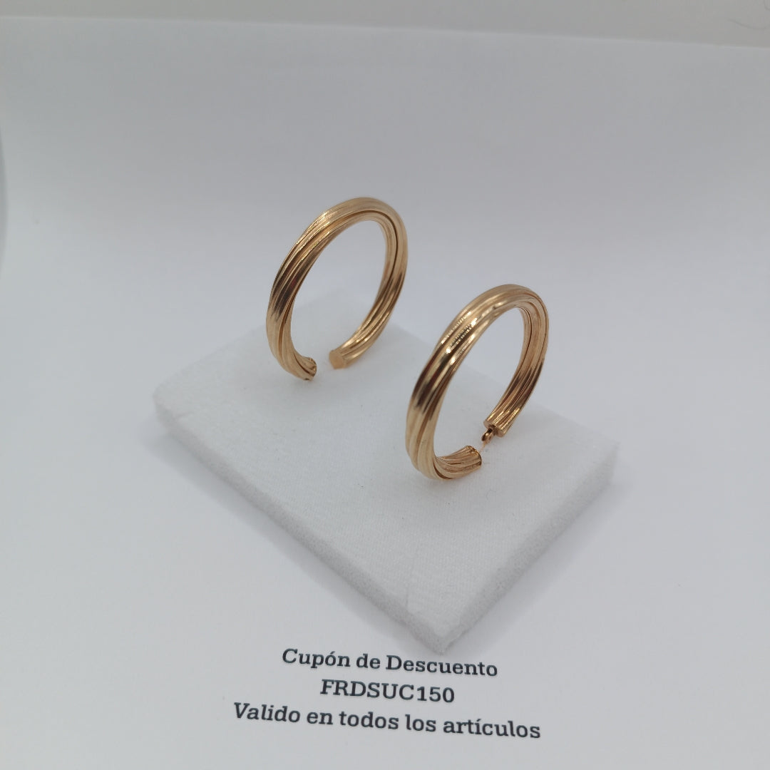 ARRACADAS PAR ORO 14 K 8,30 GRMS (SEMINUEVO)
