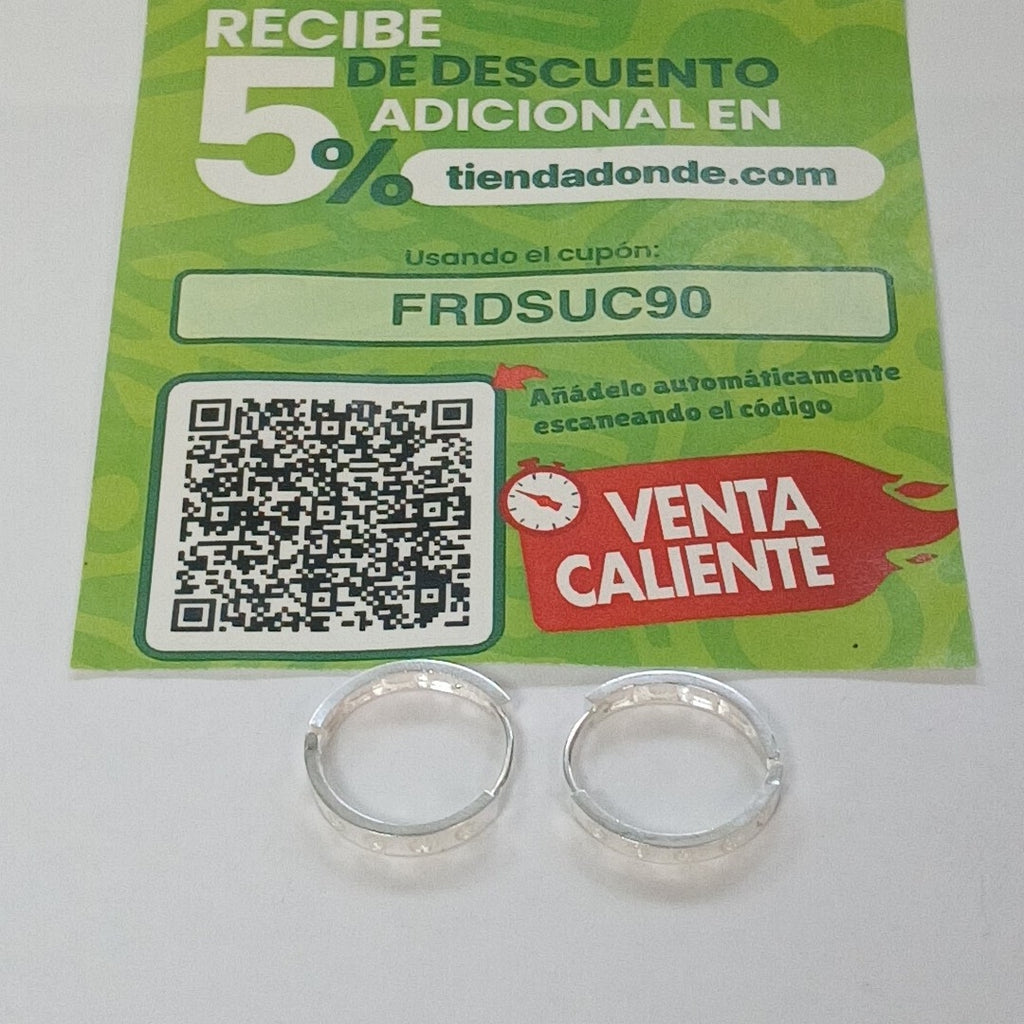 ARETES ARRACADAS FIG TORNILLOS PLATA .925 2.63 GR (NUEVO)