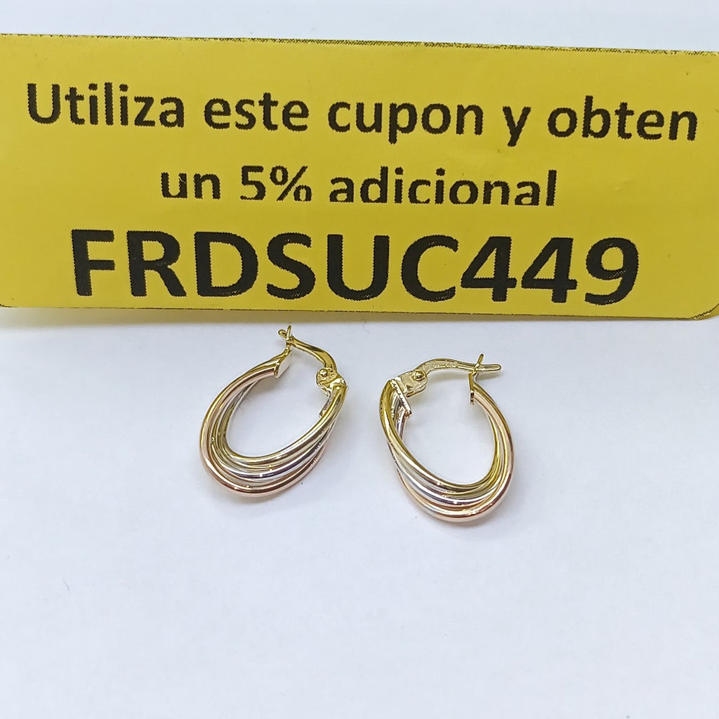 ARRACADAS ORO 14K 1.5 (NUEVO)