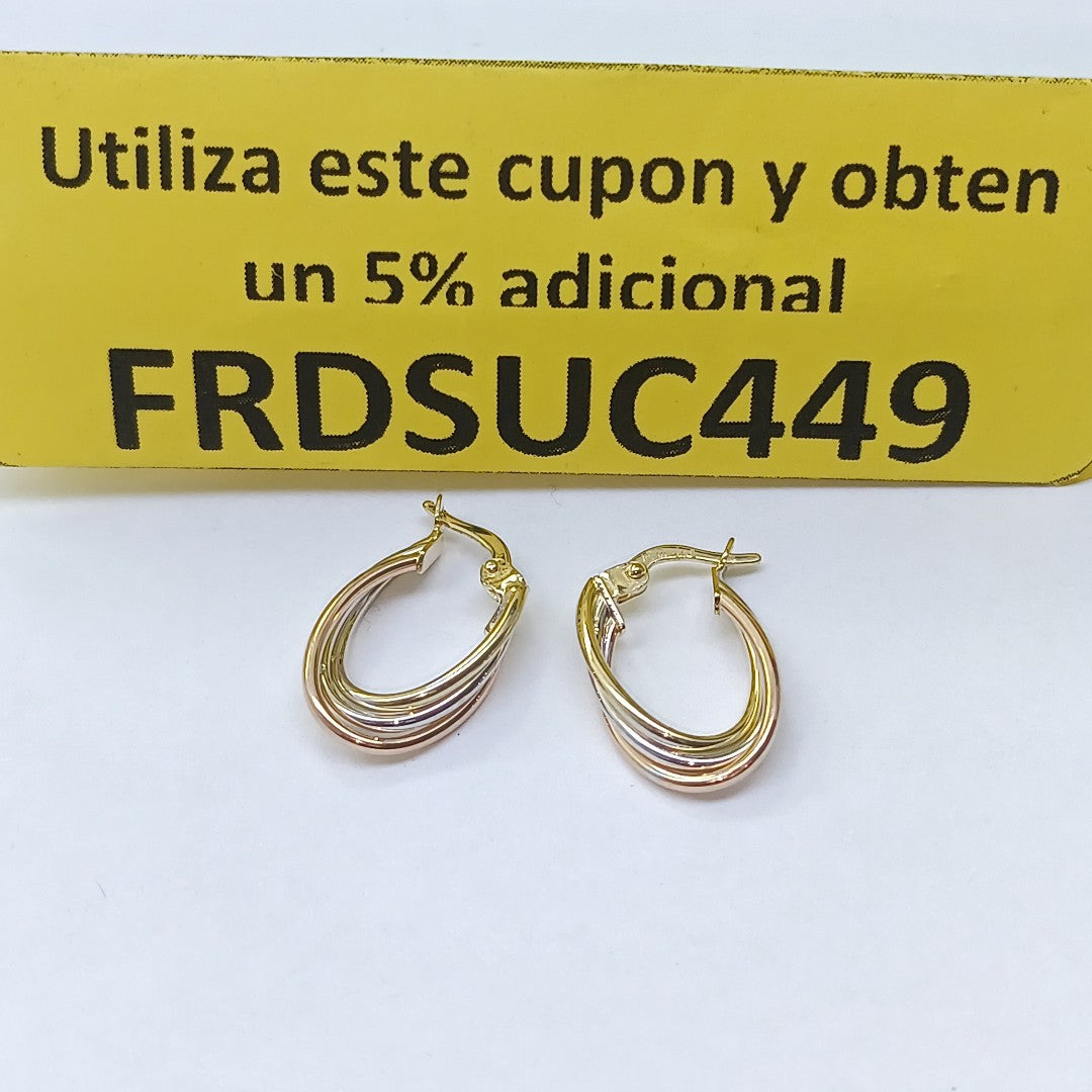 ARRACADAS ORO 14K 1.5 (NUEVO)