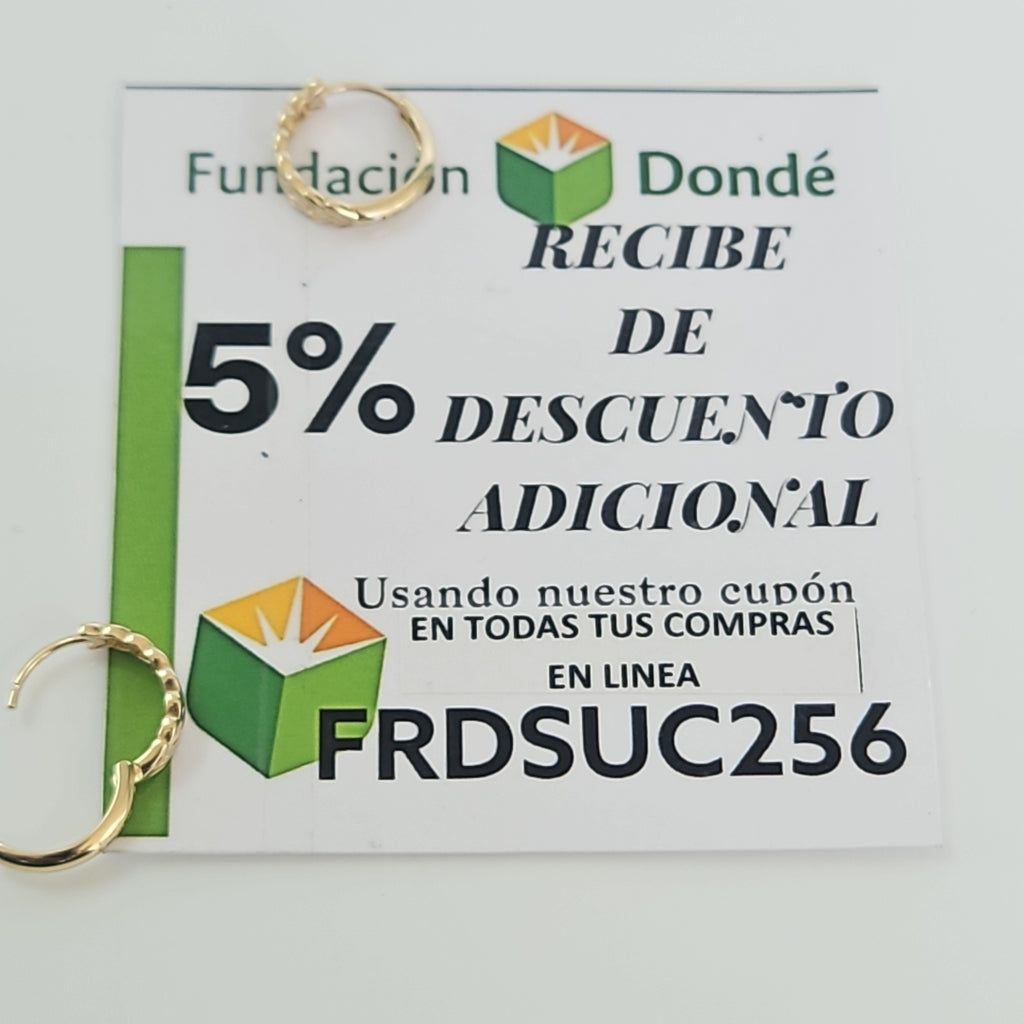 HUGGIES ORO 14K 1.2 (NUEVO)