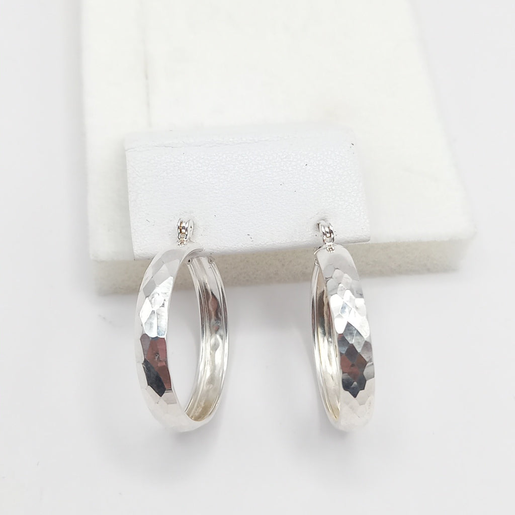 ARETES ARRACADAS FACETADAS PLATA .925 2.5 GR (NUEVO)