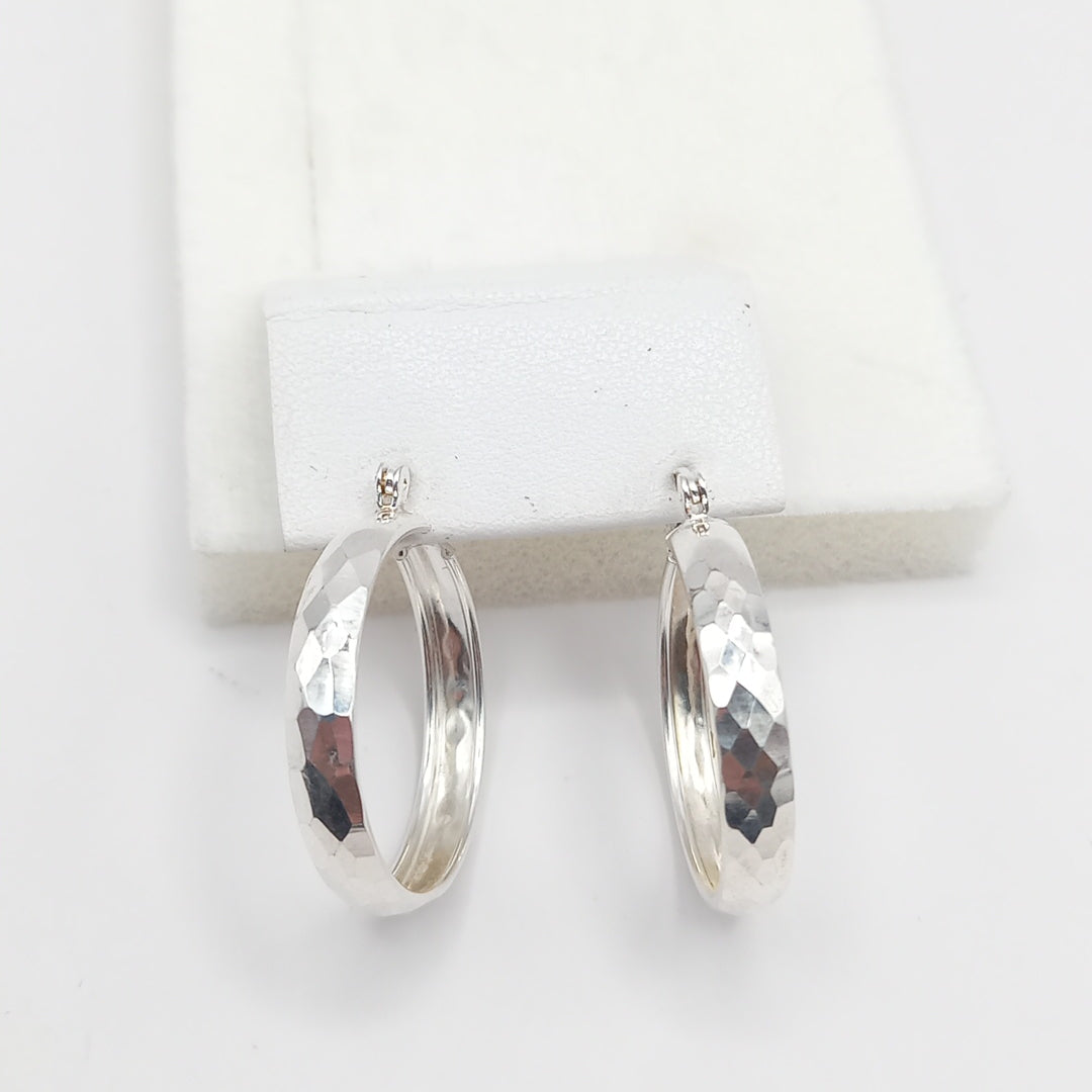 ARETES ARRACADAS FACETADAS PLATA .925 2.5 GR (NUEVO)